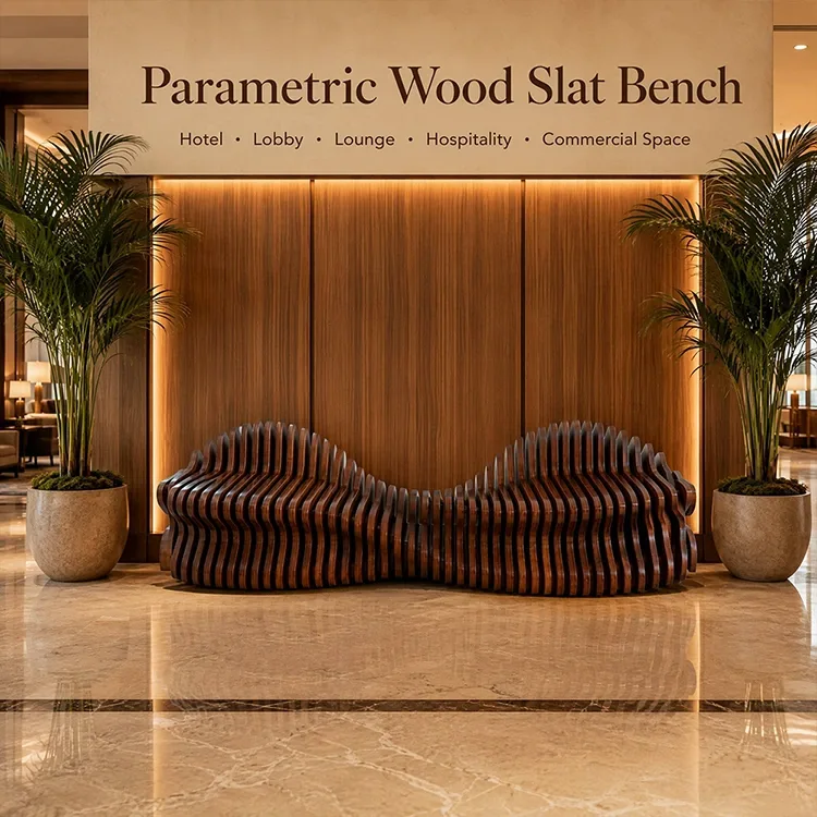 Custom Parametric Wood Banch
